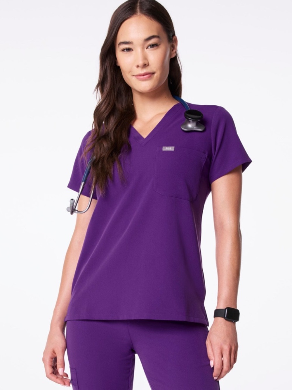 FIGS Digital Grape Catarina scrub top